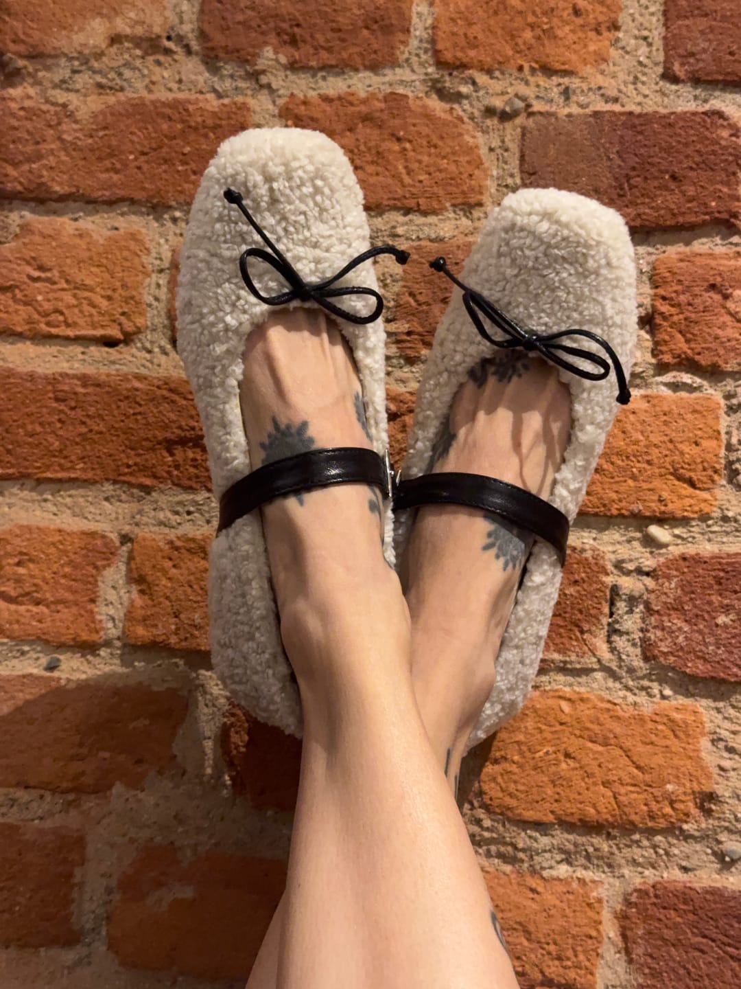 Customer photo review of Glory White ballerina in ecomontone bianco artigianale artigianale toscana