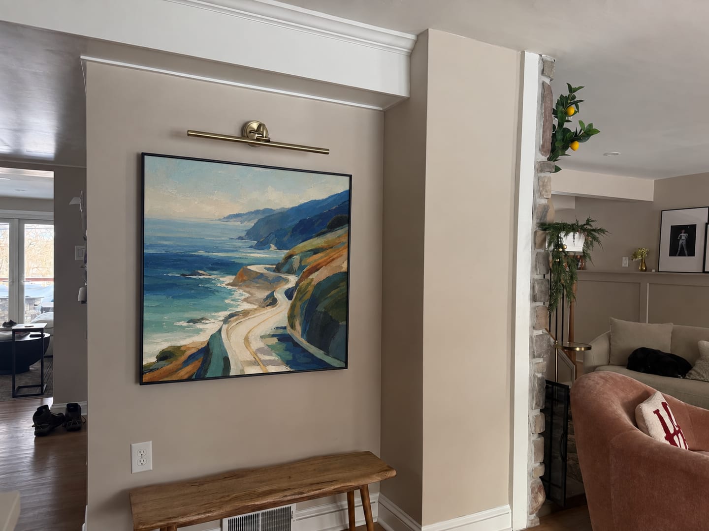 Customer photo review of Coastal Road Landscape Wall Art