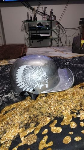 Customer photo review of Premium Baseball Cap Motorcycle Helmet