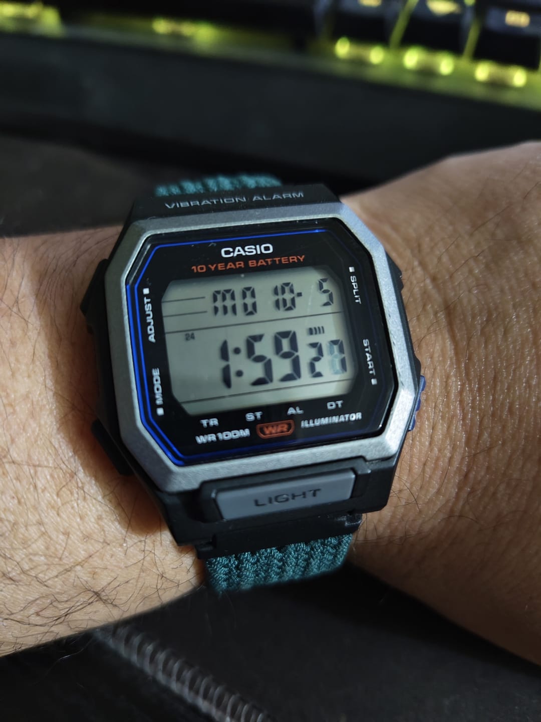 Customer photo review of Reloj Casio Vintage Vibration Alarm W-738H-1AV 10 Años de Batería