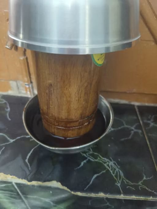 Customer photo review of Vijaysar Wooden Glass (100 ml) for Diabetes & Sugar Control for Daily Wellness