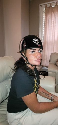 Customer photo review of LD Baseball Motorcycle Helmet
