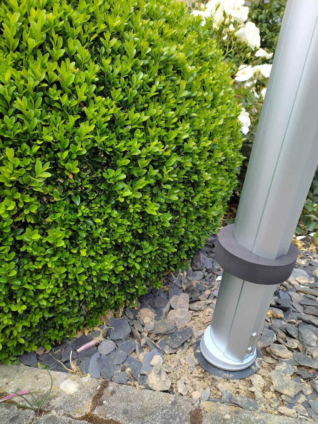 Customer photo review of Base d'ancrage en aluminium pour mât