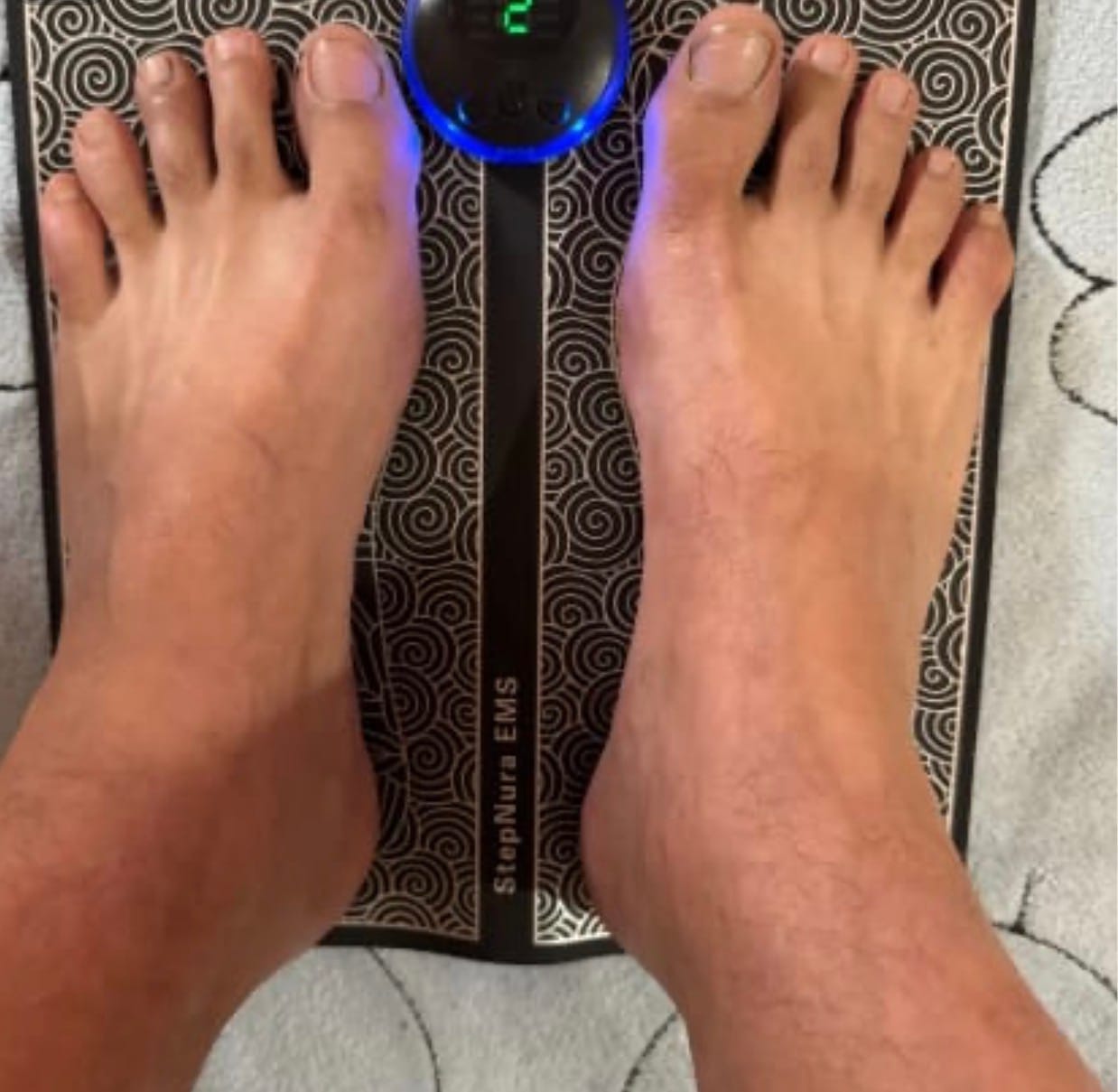 Customer photo review of Estimulador EMS para Piernas Hinchadas