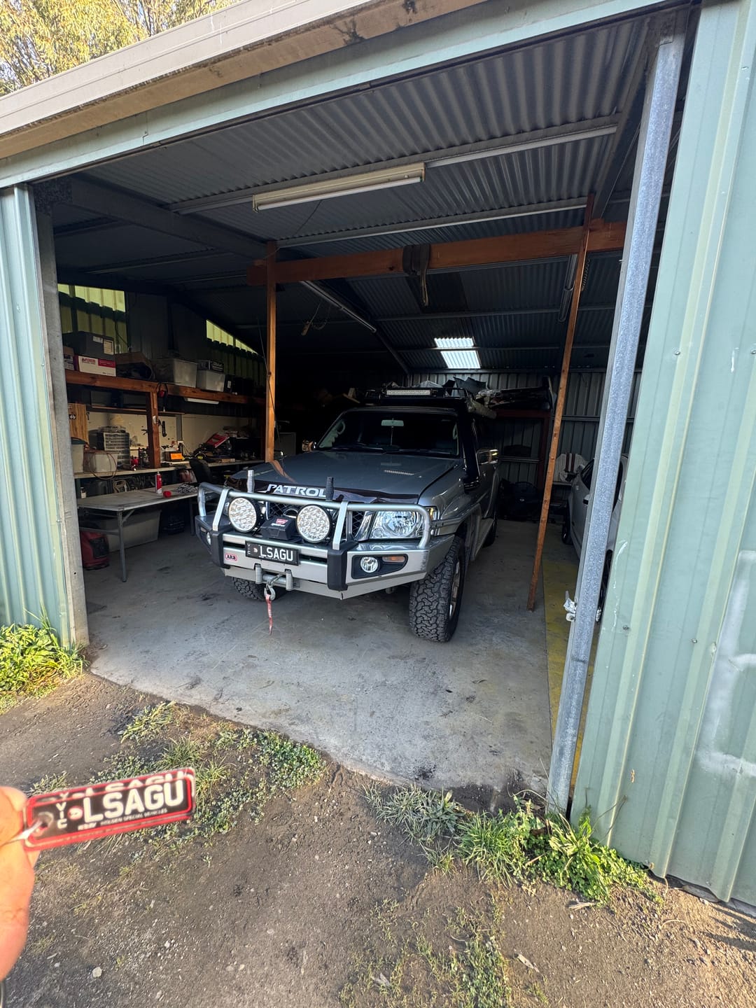 Customer photo review of VIC Deluxe Licence Plate Custom Keychain