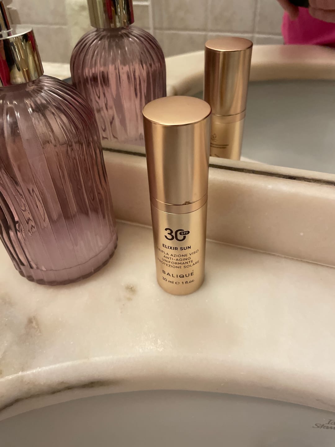 Customer photo review of ELIXIR SUN SPF30 - Siero Viso tripla azione