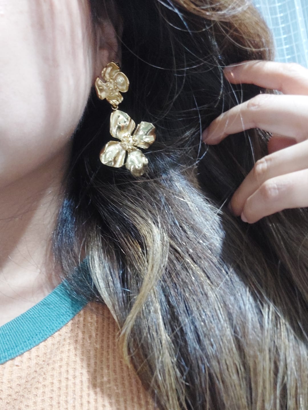 Customer photo review of Aretes Serendipia