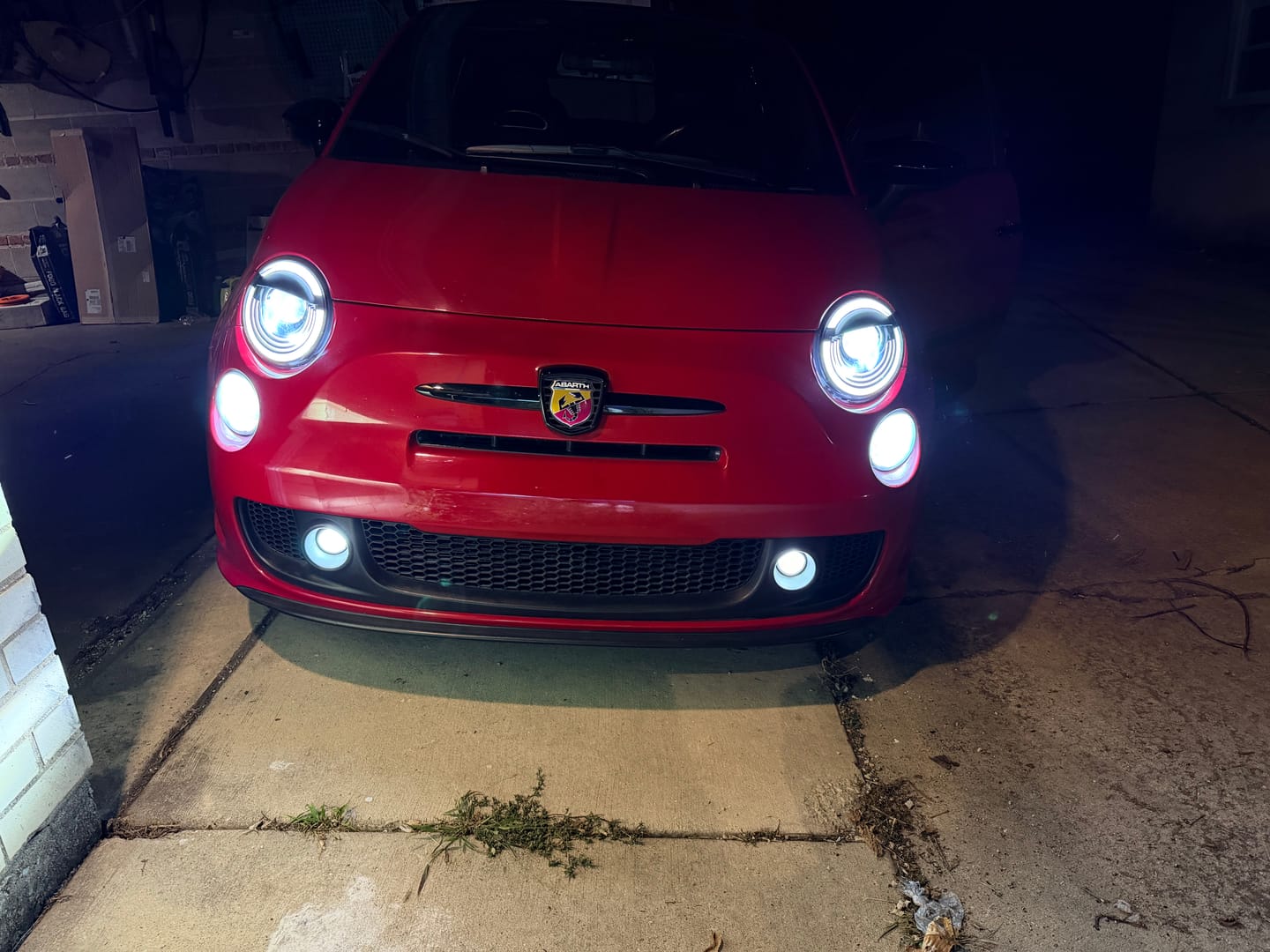 Customer photo review of Full LED Headlights Abarth & Fiat 500 (2012–2019) – USA/Canada Version