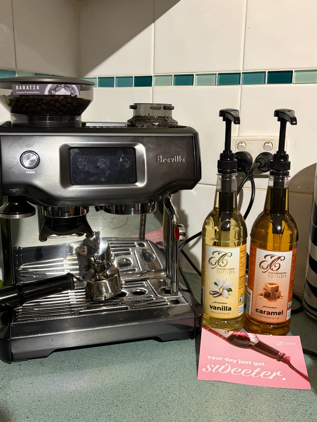 Customer photo review of Syrup Pump for 750mL Bottle