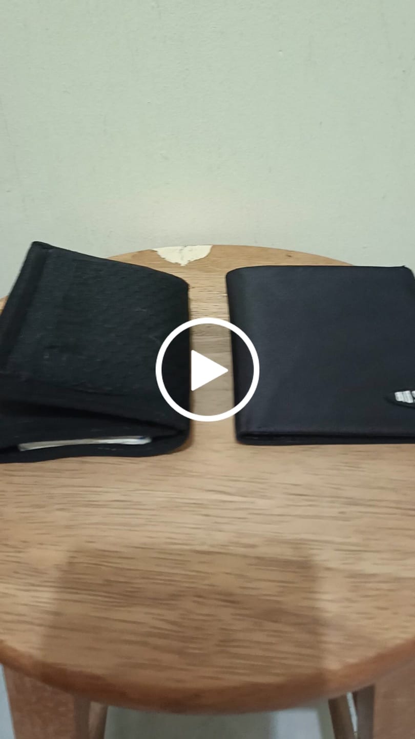 Customer video review of RFID Hipster Black