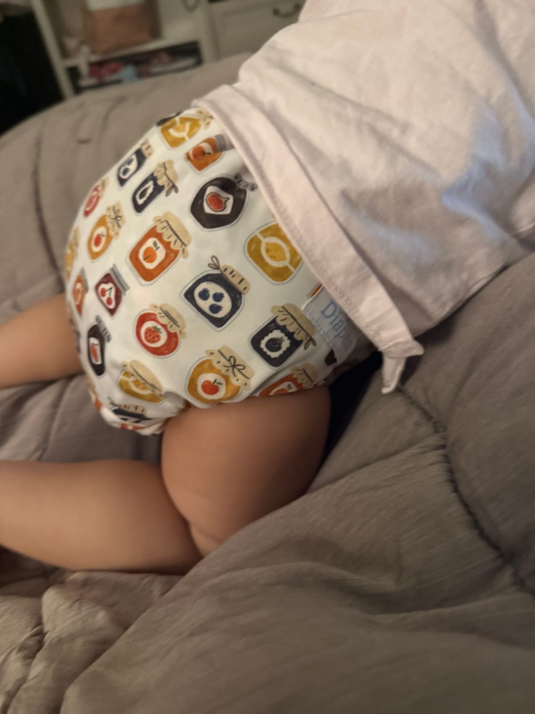 Customer photo review of Organic Cotton Pocket Diaper with Insert - One-Size