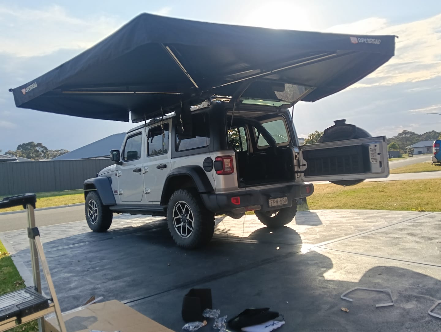 Customer photo review of OPENROAD  270 Free Standing Awning for Camping