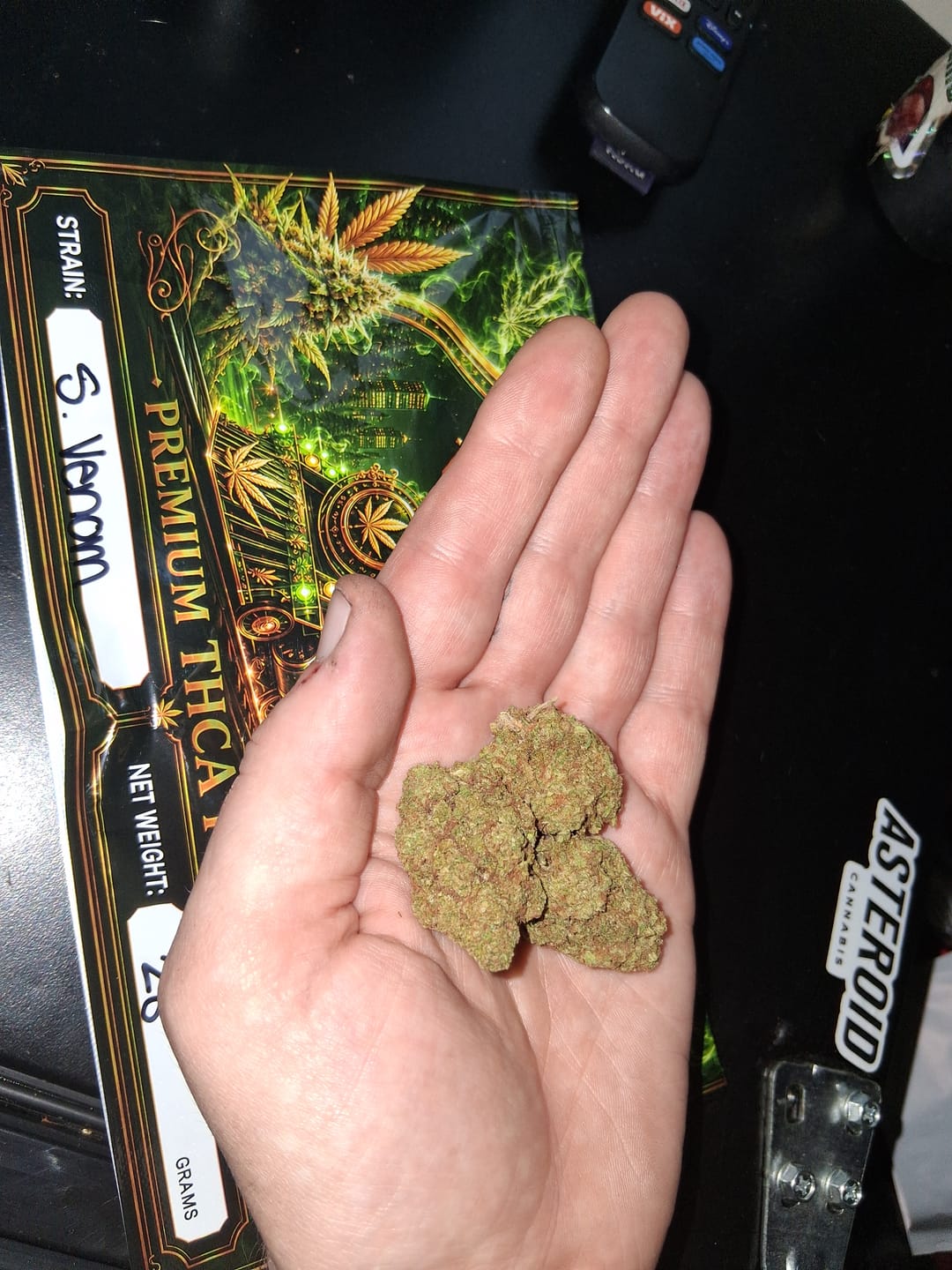 Customer photo review of Snake Venom THCA Flower