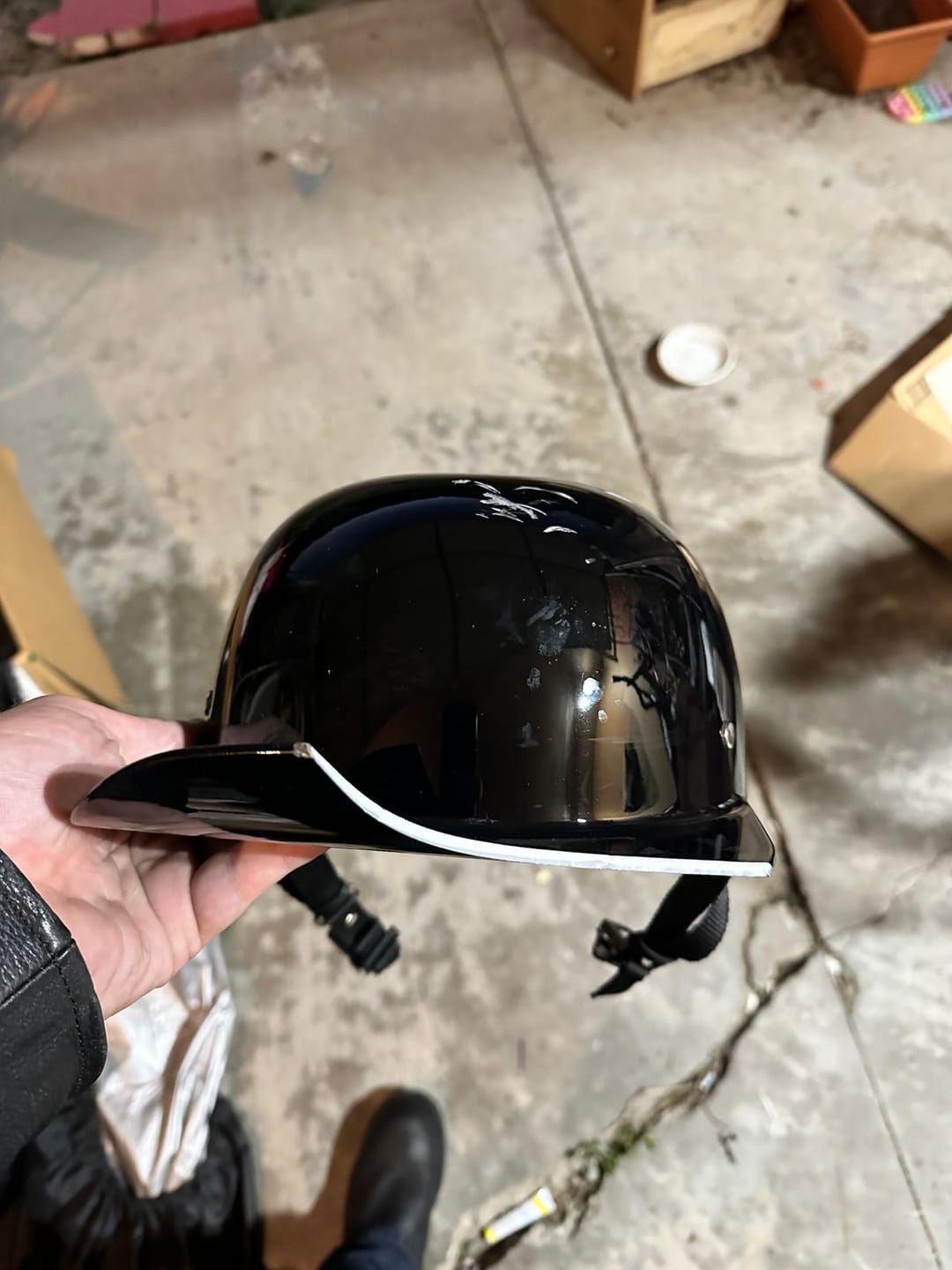Customer photo review of LD Baseball Motorcycle Helmet