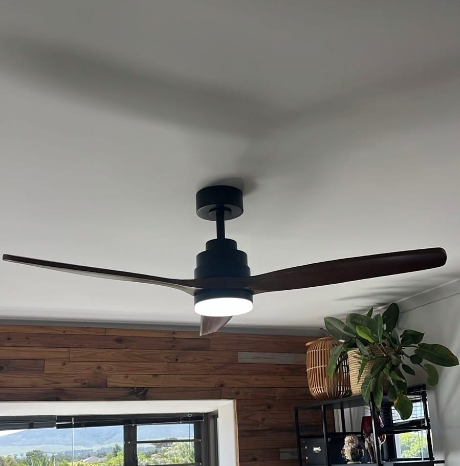 Customer photo review of Ceiling Fan | Real Wood Blades | 52" | Light & Remote