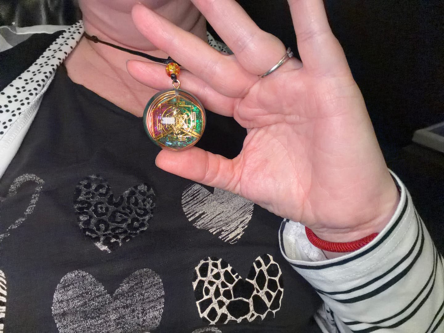 Customer photo review of Amulets and Pendants – Labradorite, Larimar and Magnetic Talisman