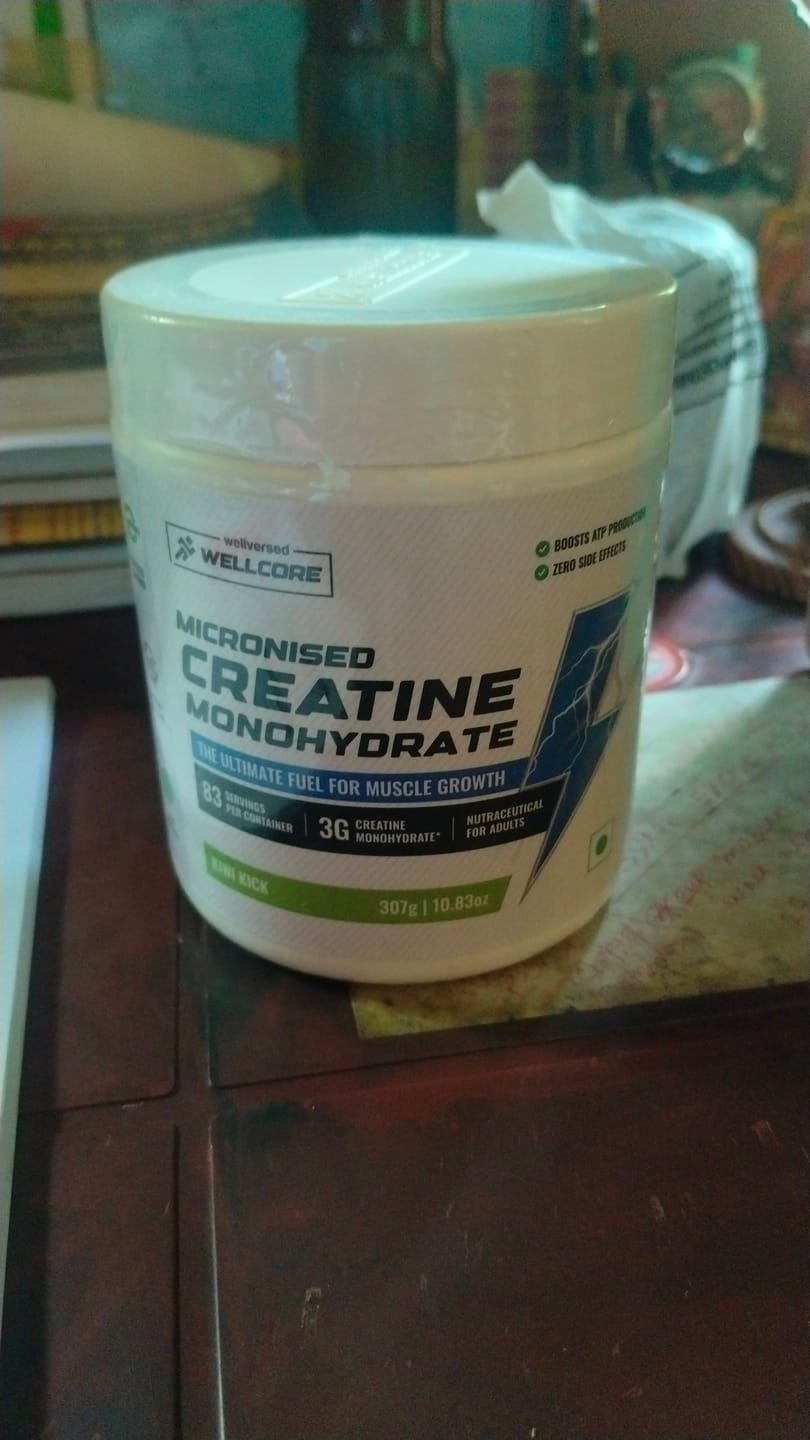 Customer photo review of Wellcore - Pure Micronised Creatine Monohydrate | Kiwi Kick (307g, 83 servings)