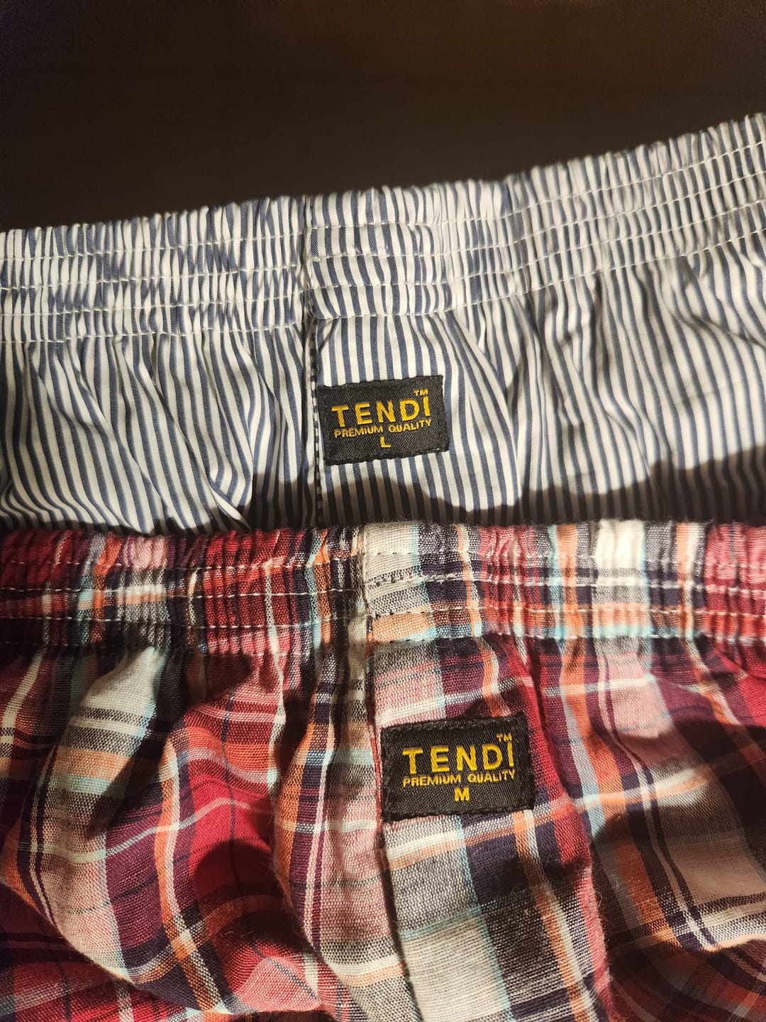 Customer photo review of TENDI The Heritage Trio – Men’s 100% Cotton Boxer Shorts (3 Pack)