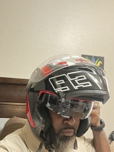 Customer photo review of R3 Modular Full Face Helmet - Bluetooth Headset