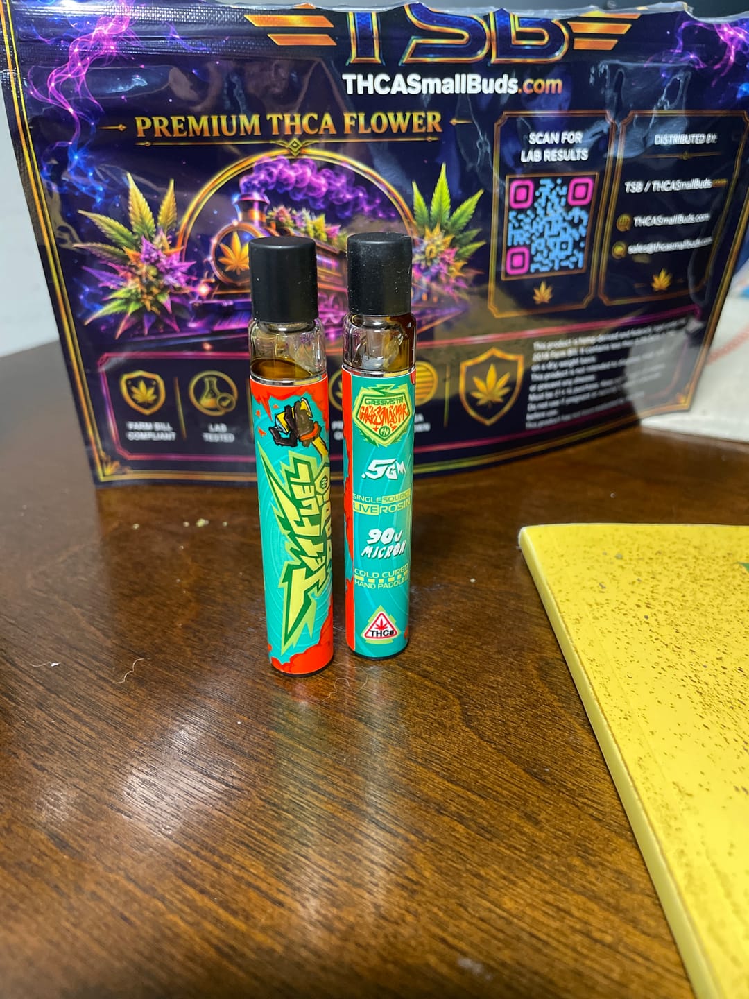 Customer photo review of THCA Live Rosin Vape (0.5g)