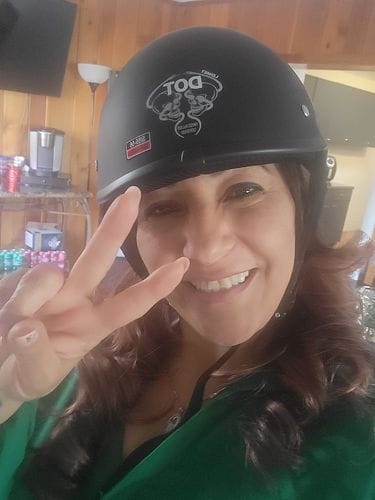 Customer photo review of Smallest Polo SOA  Half Helmet - Matte Black