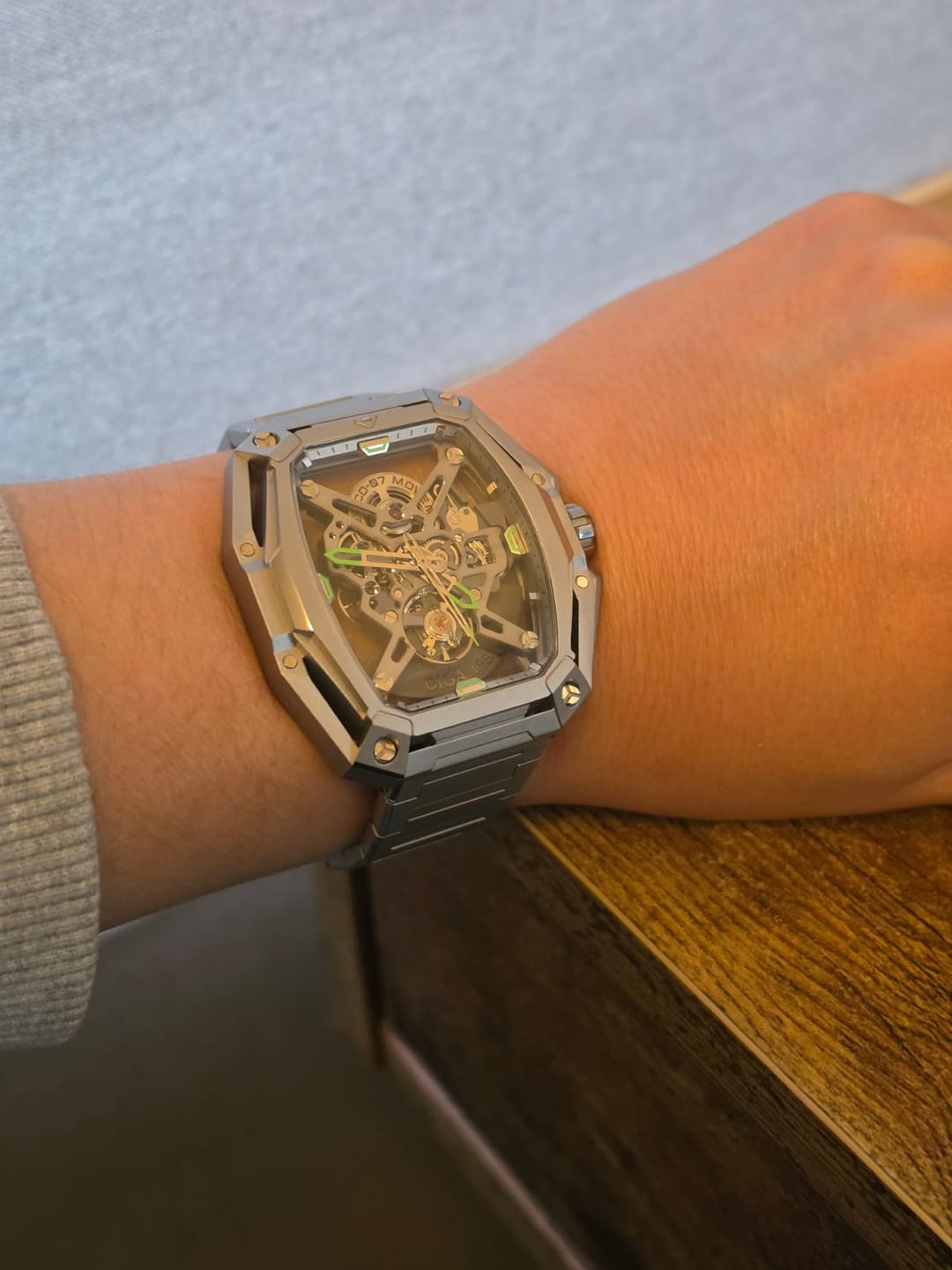Customer photo review of Reloj Ciga Design Z Series City Hunter Automático Acero 43mm Plateado