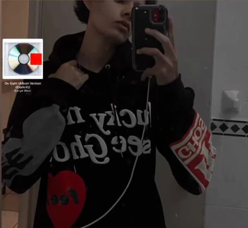 Customer photo review of Lucky Mee I See Ghosts Hoodie