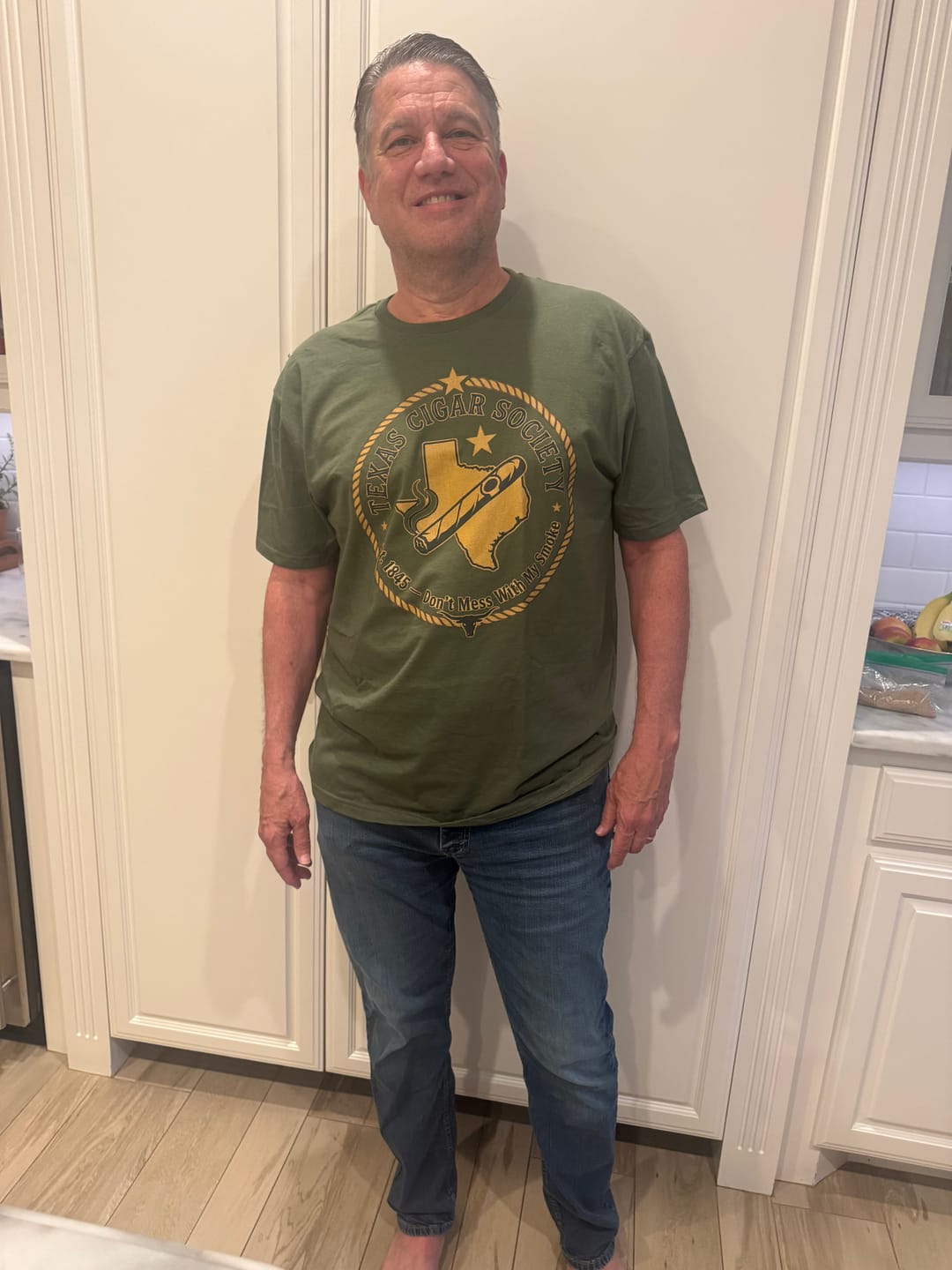 Customer photo review of Texas Cigar Society T Shirt