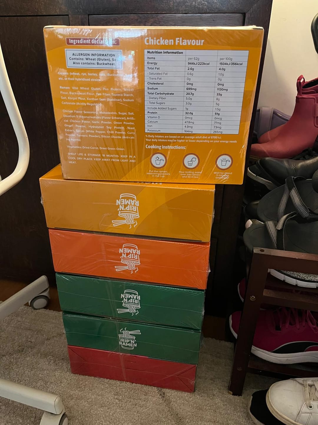 Customer photo review of Rip'N'Ramen 32G High Protein Ramen