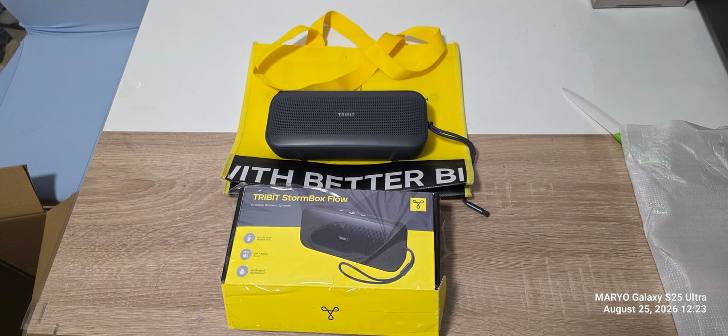 Customer photo review of TRIBIT StormBox Flow Portable Speaker