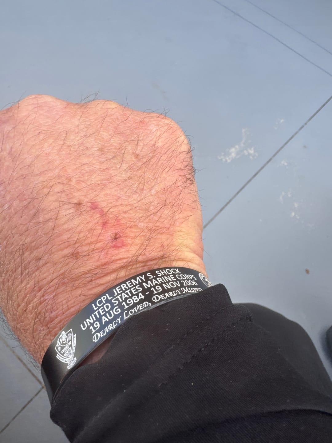 Customer photo review of LCpl Jeremy Shock Memorial Band – Hosted by the Shock Family
