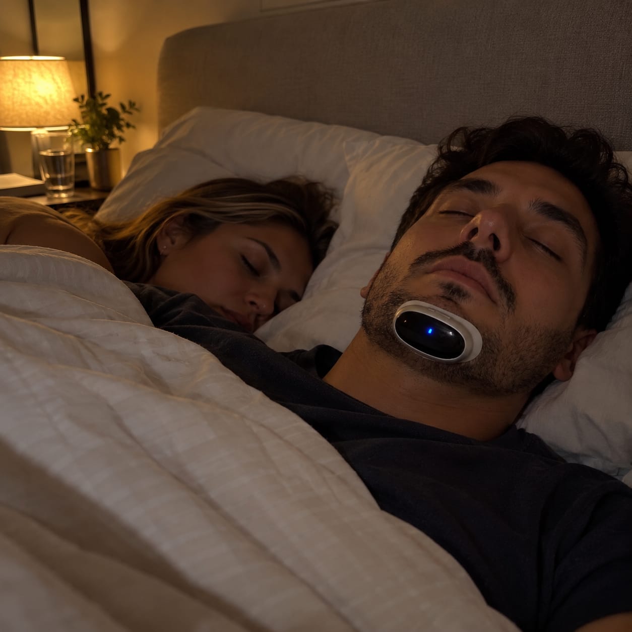 Customer photo review of Anti-Snoring Chin Pulse for Quiet Nights