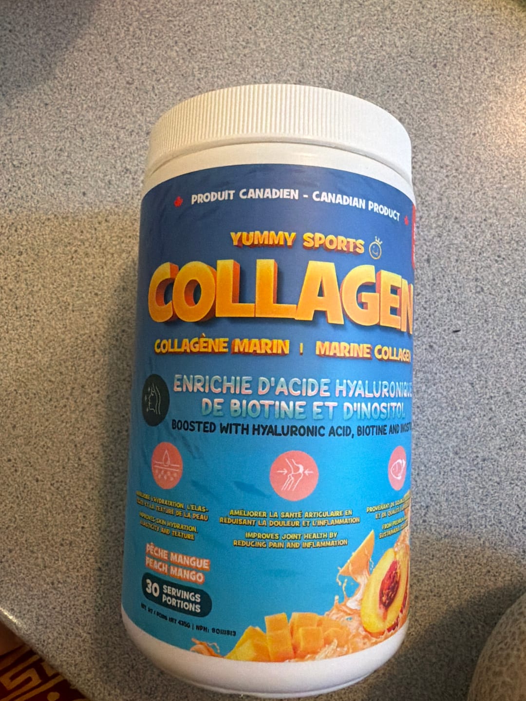 Customer photo review of Yummy Sports - Collagène marin+ - 435g