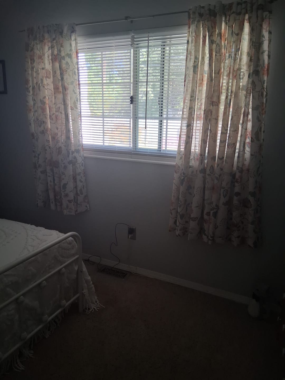 Customer photo review of Hattie Floral Linen Blend Curtains (2 Panels)