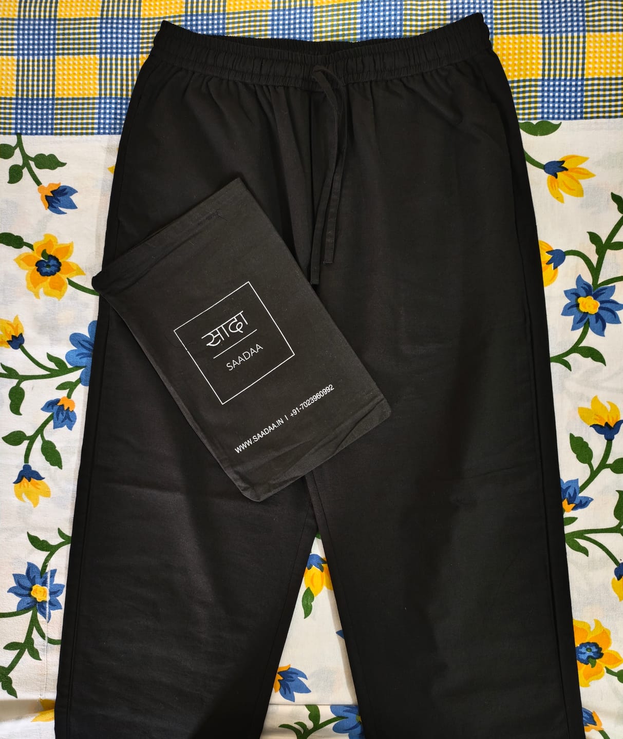 Customer photo review of Men Black Cotton Pant