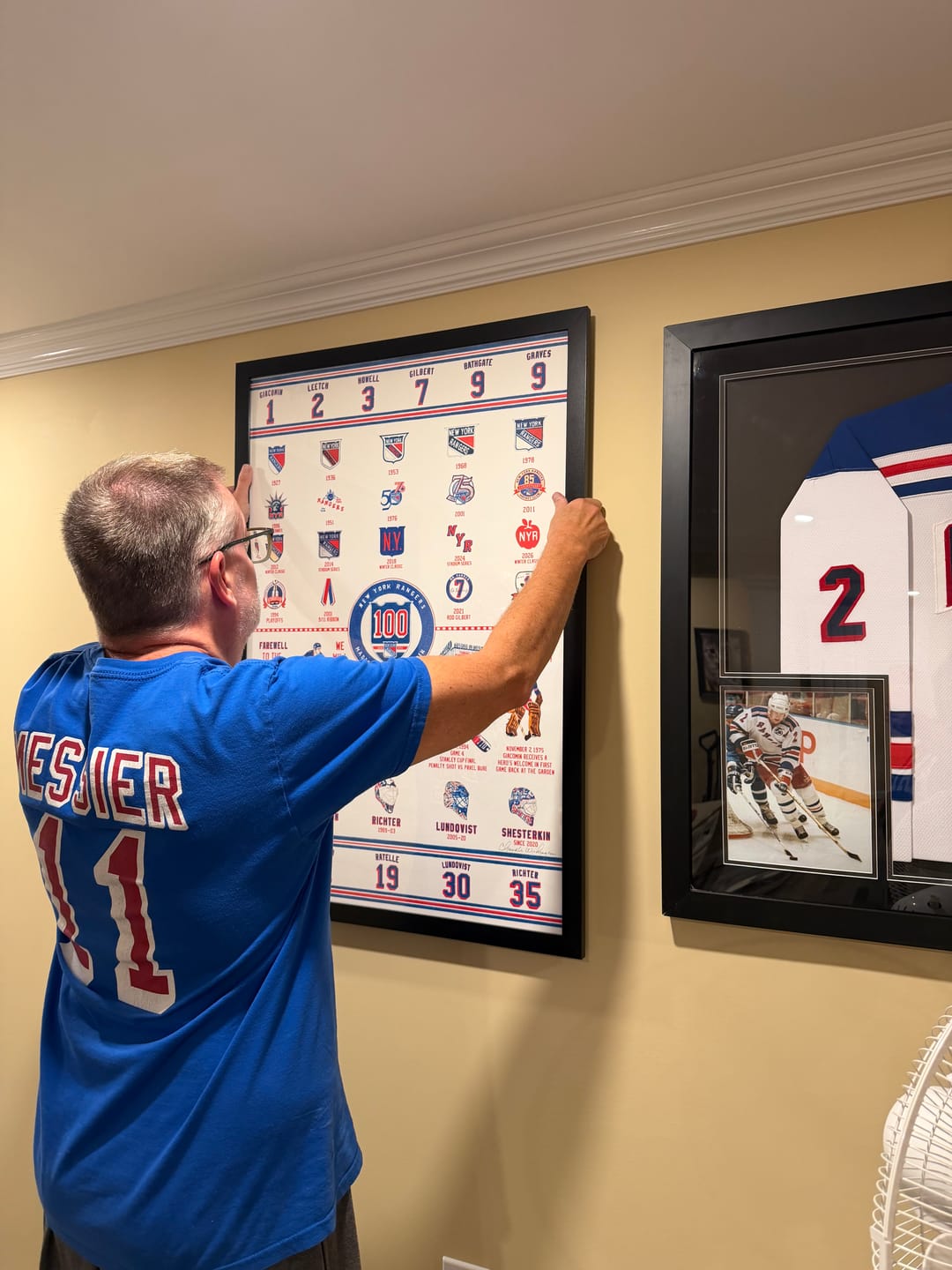 Customer photo review of The Logo Evolution of the New York Rangers
