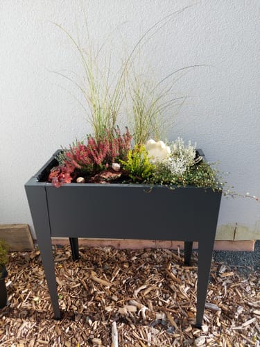 Customer photo review of Hochbeet HB8 | pulverbeschichtet in Anthrazit (RAL7016) | 74x40x80 cm