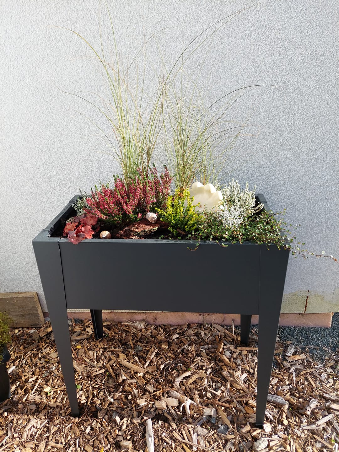 Customer photo review of Hochbeet HB8 | pulverbeschichtet in Anthrazit (RAL7016) | 74x40x80 cm