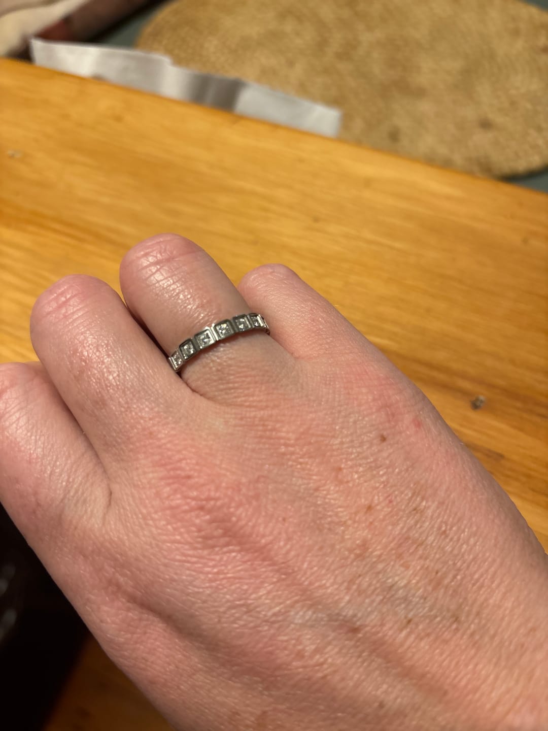 Customer photo review of Hera Silver Crystal Ring