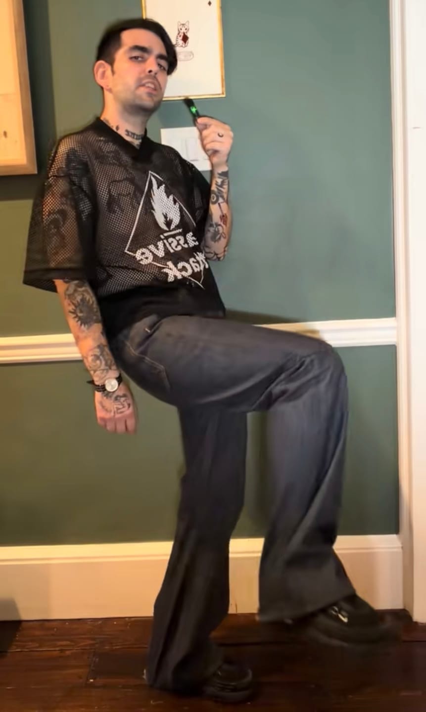 Customer photo review of ANIMAL Baiji Dolphin Flared Selvedge Denim jeans