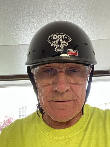 Customer photo review of Smallest Polo SOA  Half Helmet - Gloss Black