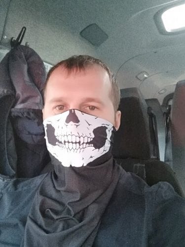 Customer photo review of Face Mask - Skull Styles