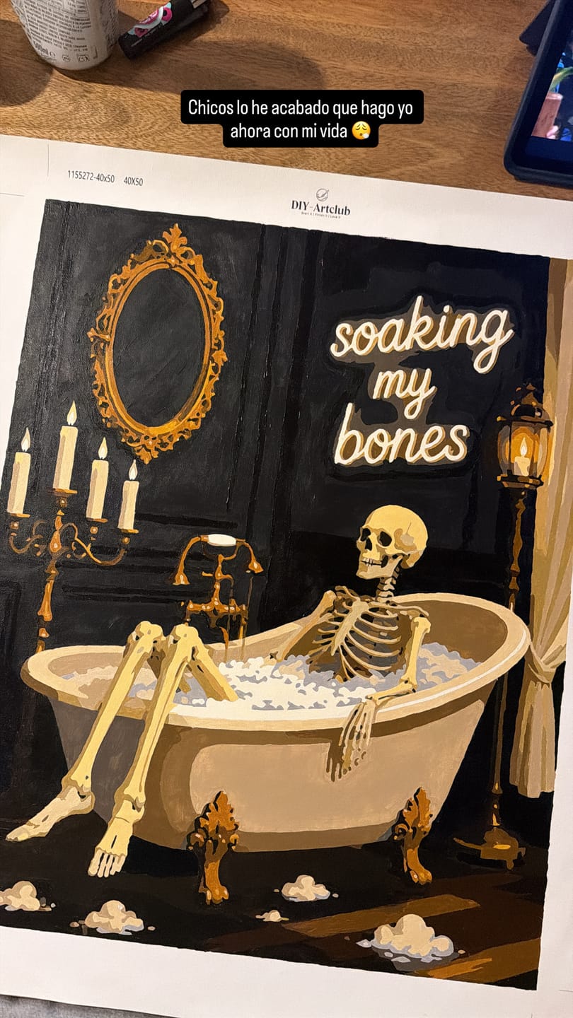 Customer photo review of Soaking My Bones | Paint by Number