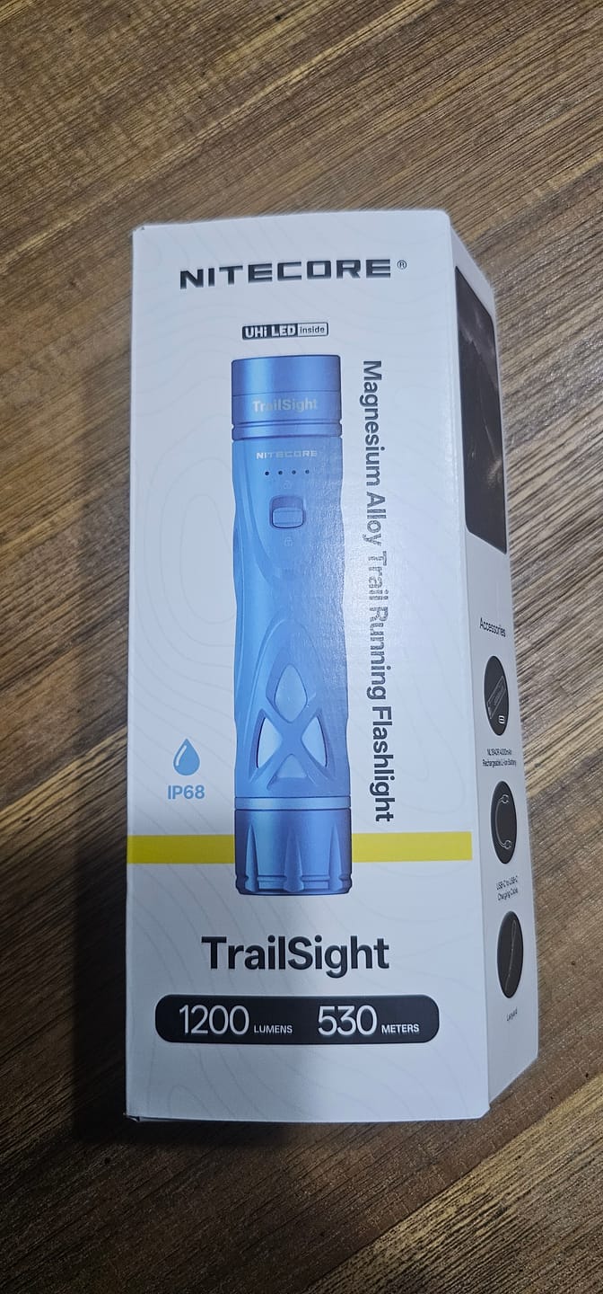 Customer photo review of TrailSight Trail Running Flashlight (1,200 Lumens)