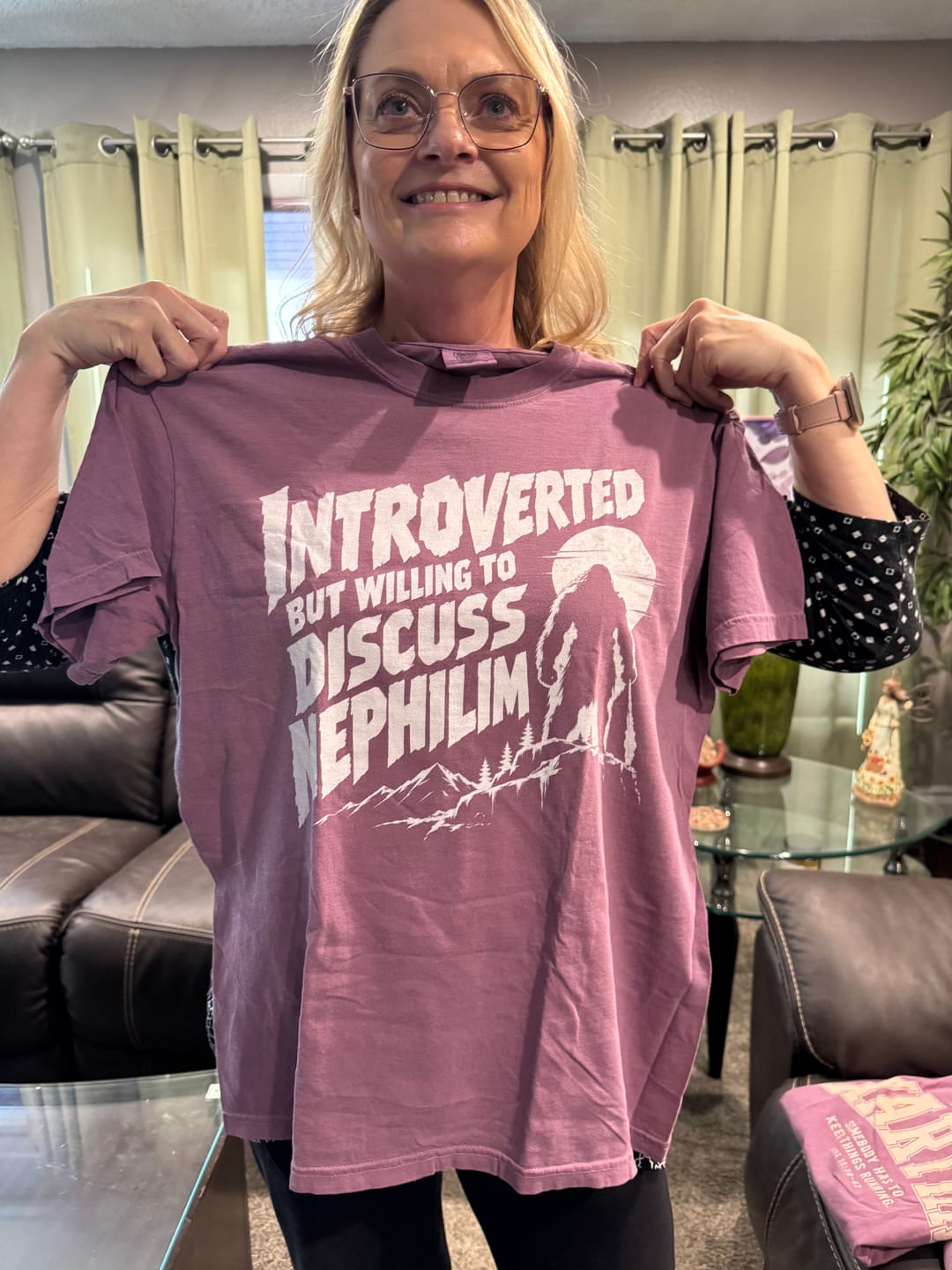 Customer photo review of Nephilim Talk T-Shirt
