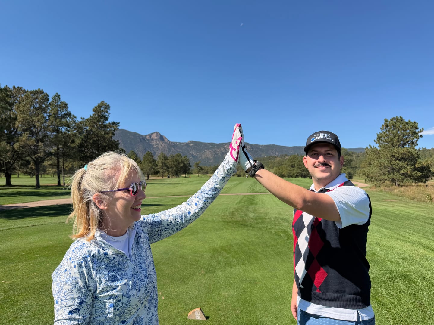 Customer photo review of Copper Tech Golf Glove, White/Black, 3-Pack
