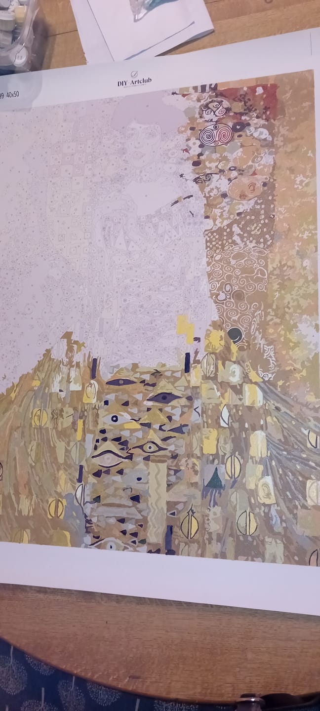 Customer photo review of Portrait of Adele Bloch-Bauer I - Gustav Klimt | Paint by Numbers