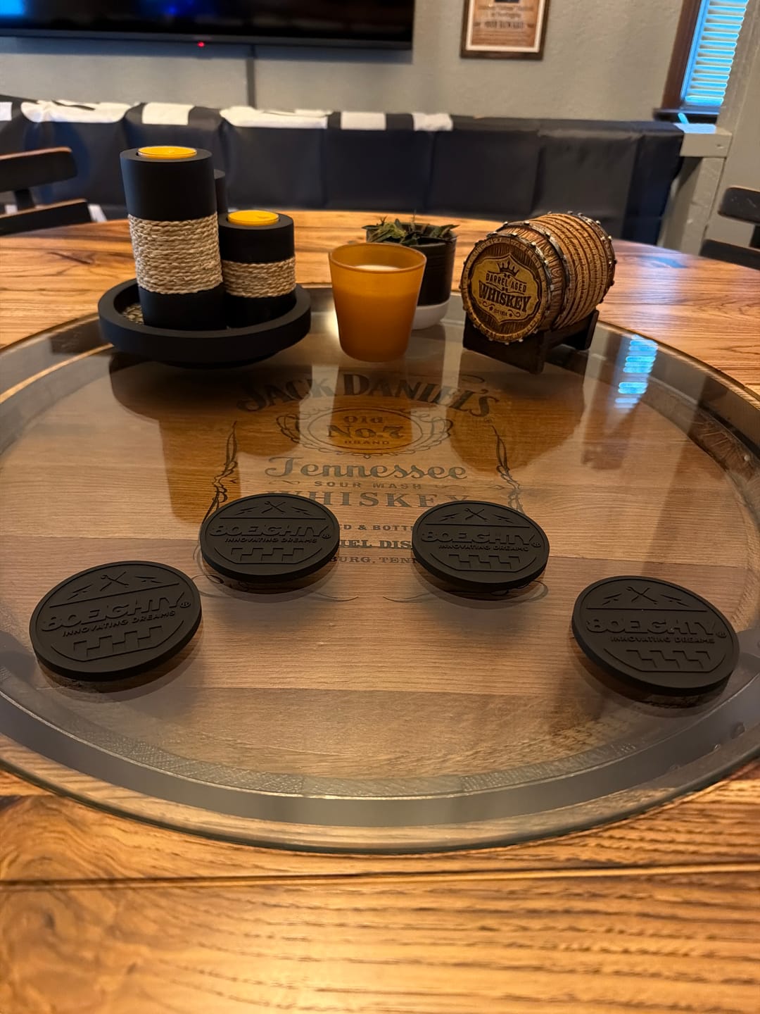 Customer photo review of 80Eighty® Cup Holder Coaster Set