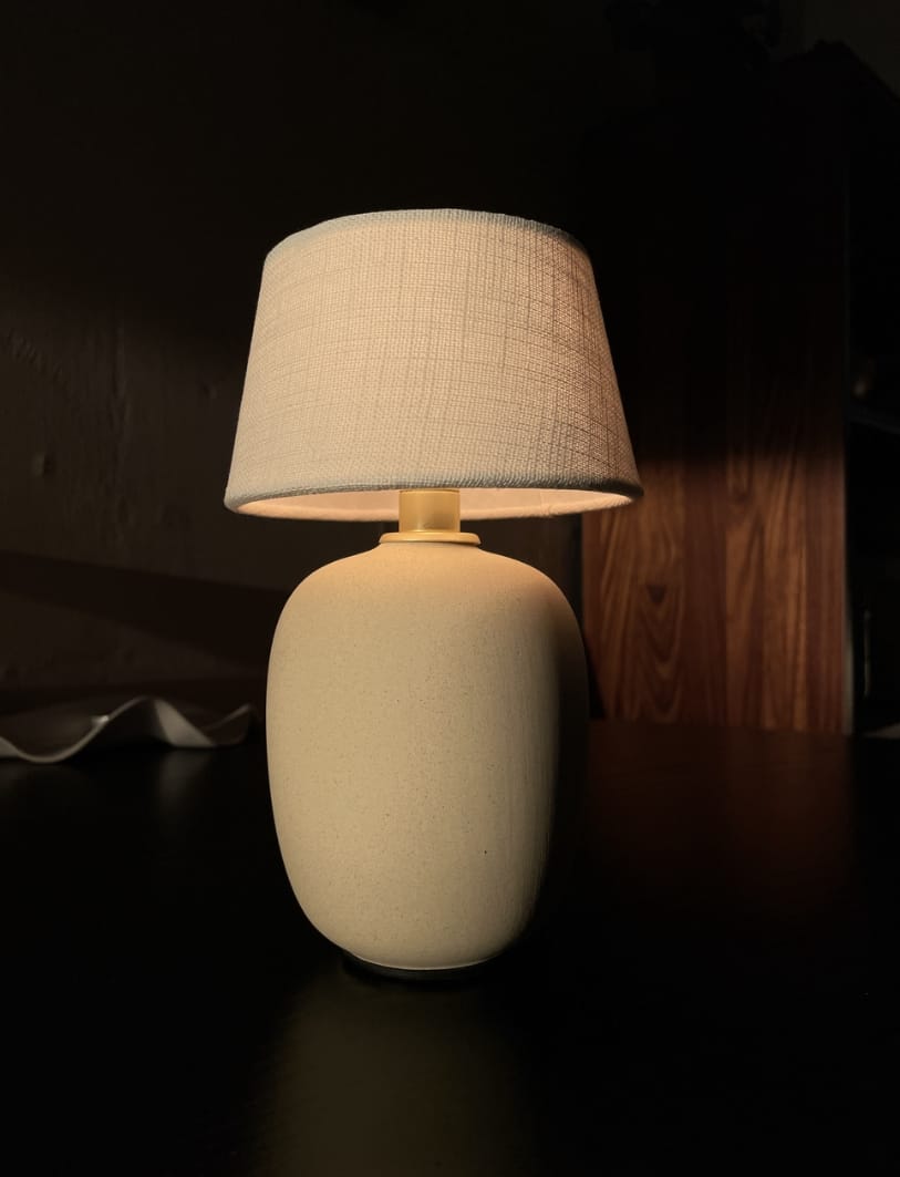 Customer photo review of Torso Petite Table Lamp