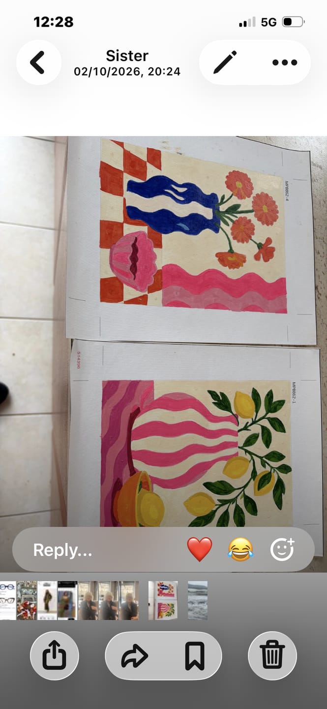 Customer photo review of 6 Mini Paintings - Lemon Tree Set